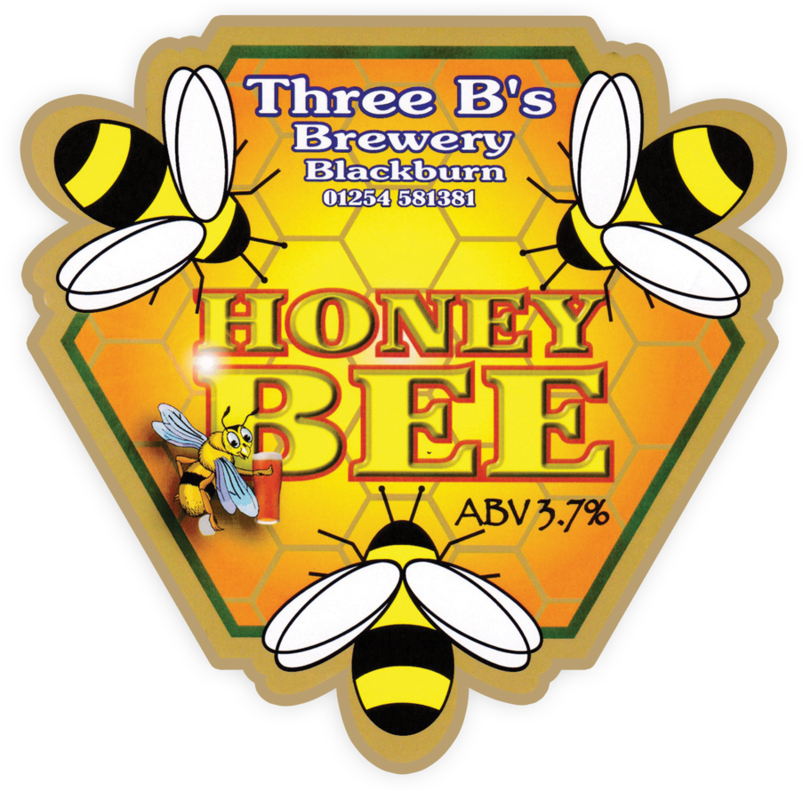 Honey Bee Beer Label Graphic