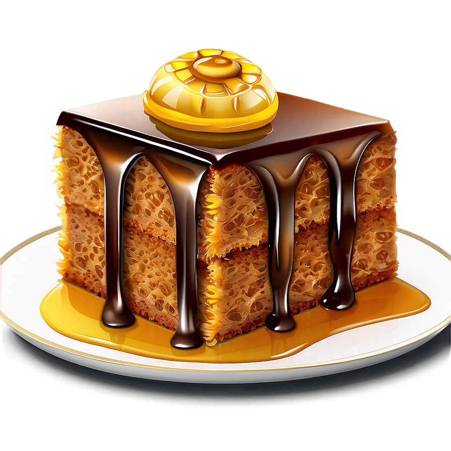 Honey Cake Slice Png 82