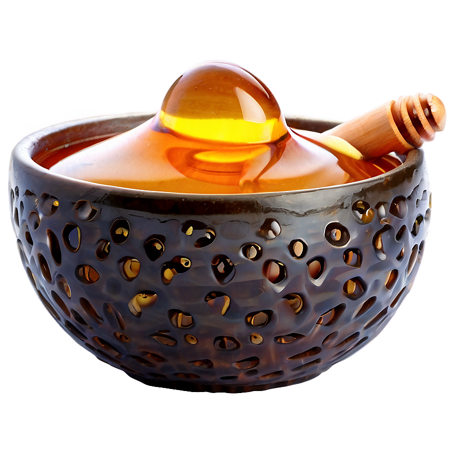 Honey In Bowl Png 05242024