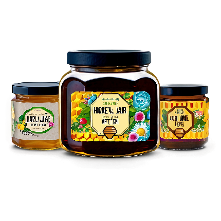 Honey Jar Label Png Ajx