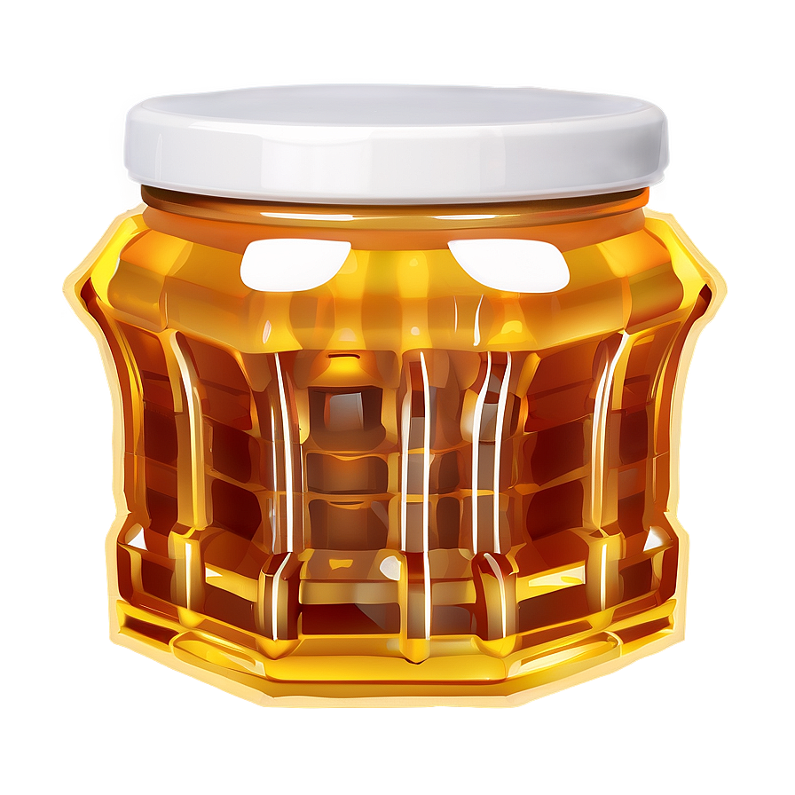 Honey Jar With Comb Png 06212024