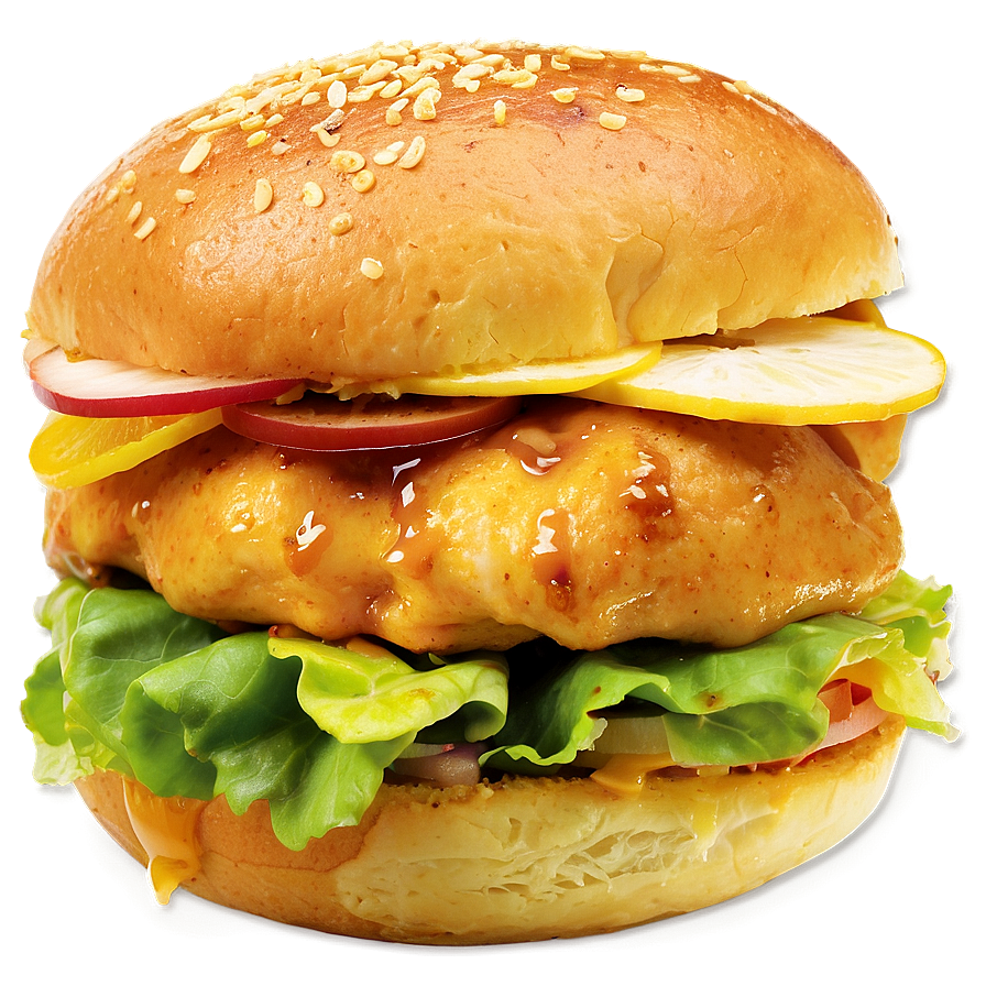 Honey Mustard Chicken Sandwich Png 06132024