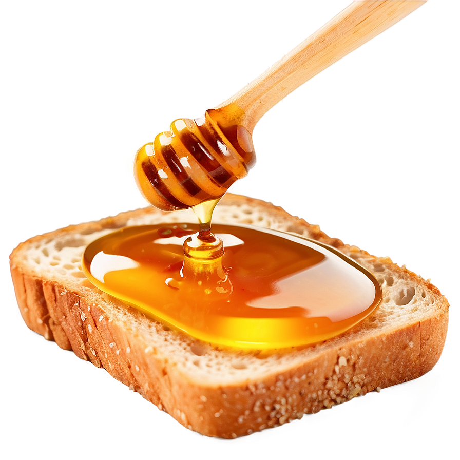 Honey On Bread Png 05242024