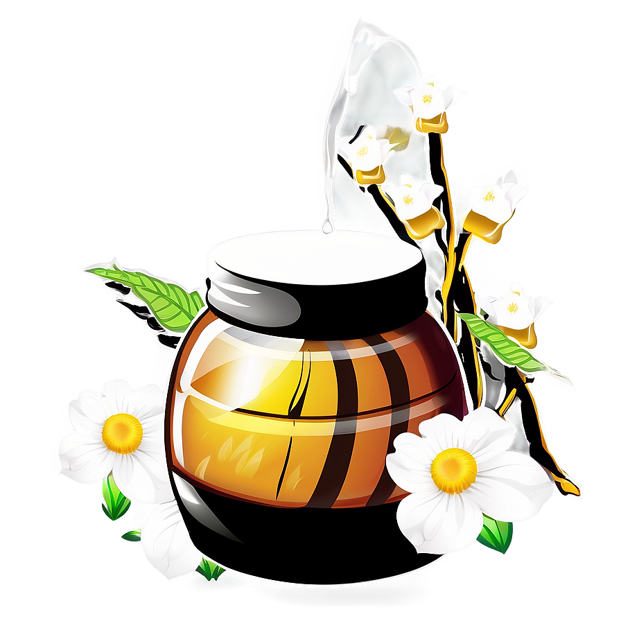 Honey Pot And Bees Png Kmq34