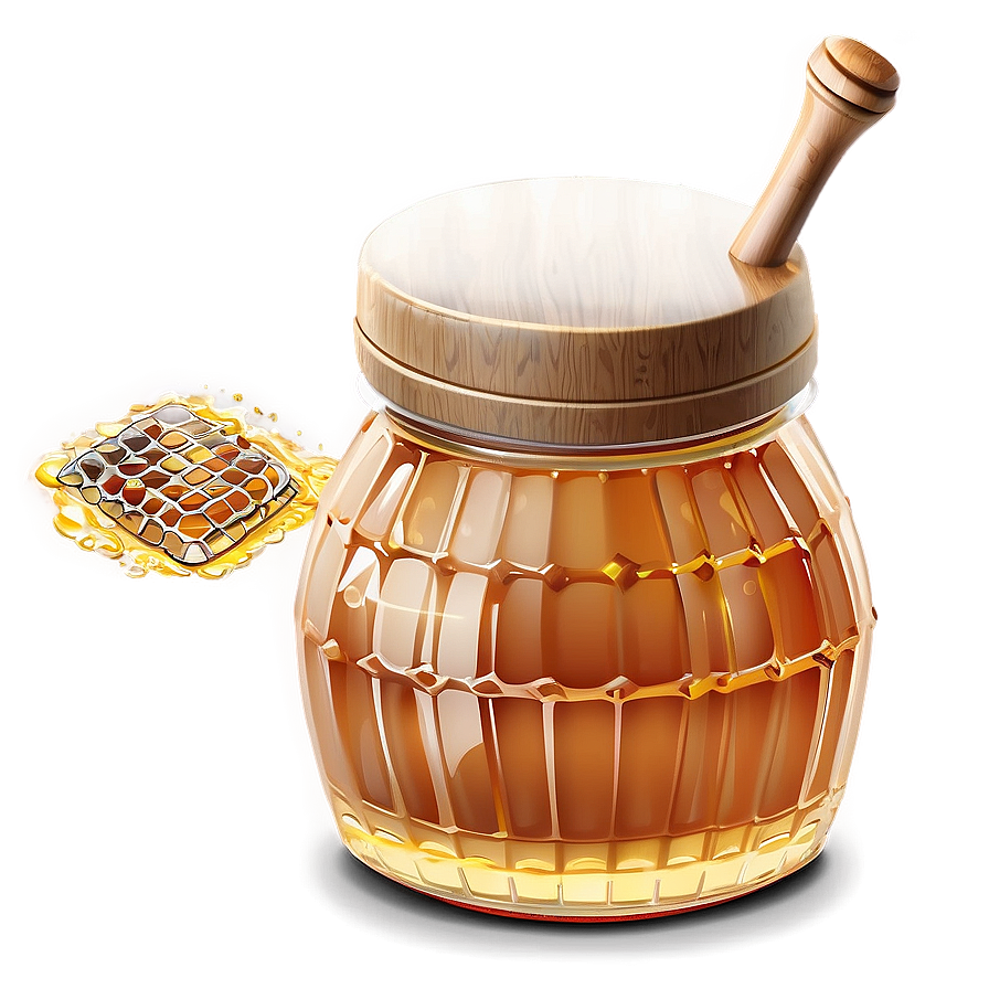 Honey Pot With Lid Png 06292024