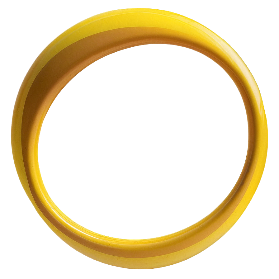 Honey Yellow Circle Framework Png Fbp