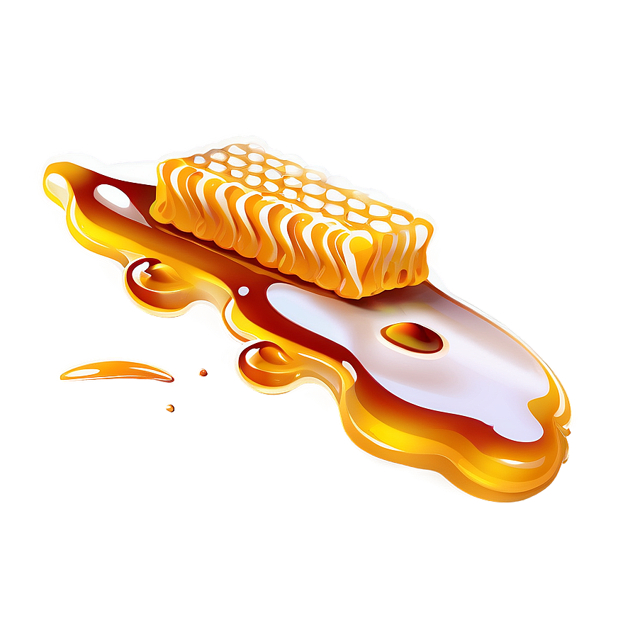 Honeycomb With Honey Png 05242024