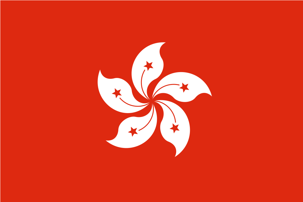 Hong Kong Flag Red Background