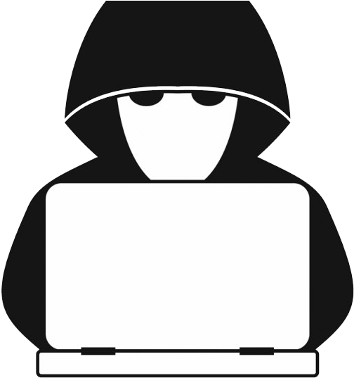 Hooded Figureat Computer Icon