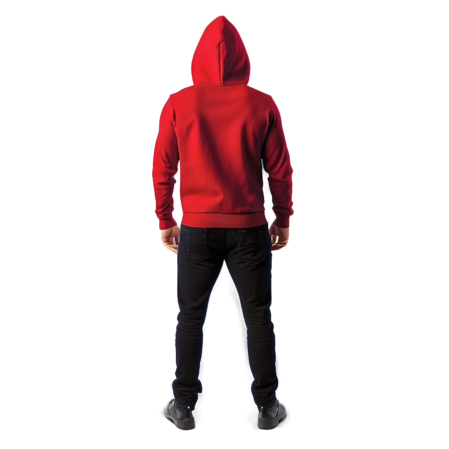 Hooded Red Sweater Png Bqe76