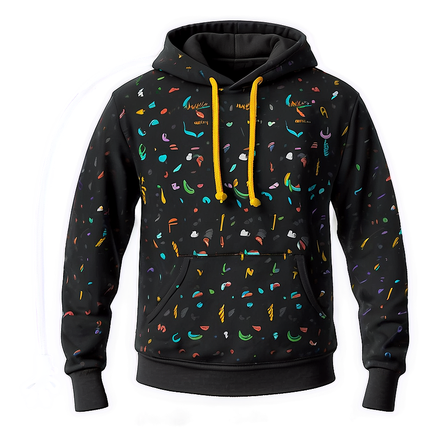 Hoodie With Strings Template Png 06122024