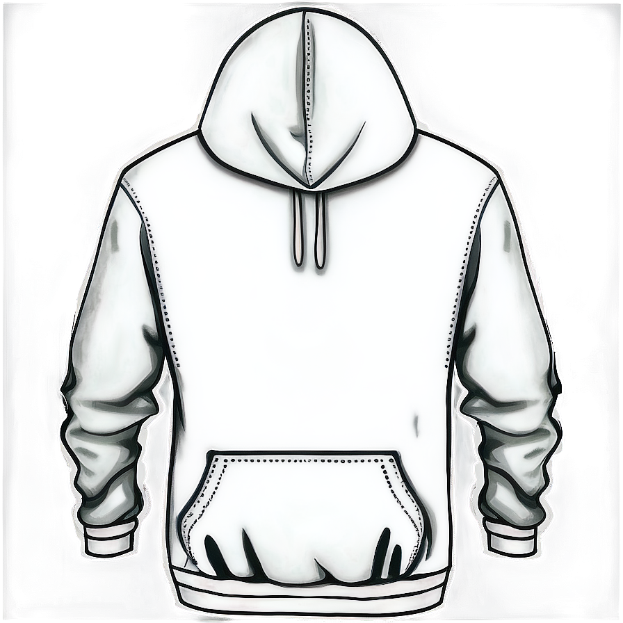 Hoodie Without Pocket Template Png Org62