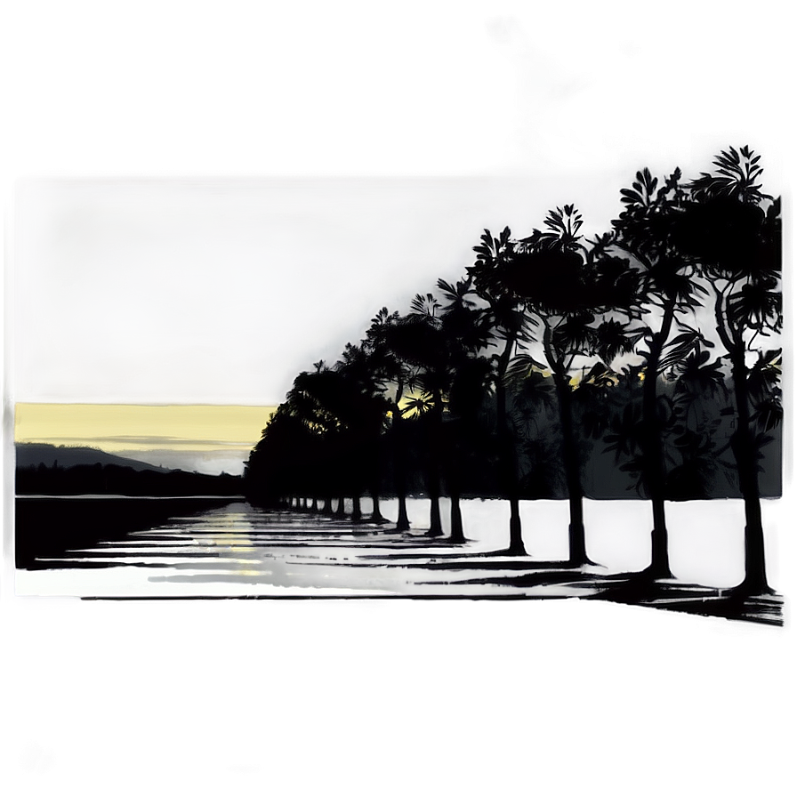 Horizon Trees Silhouette Png 06292024