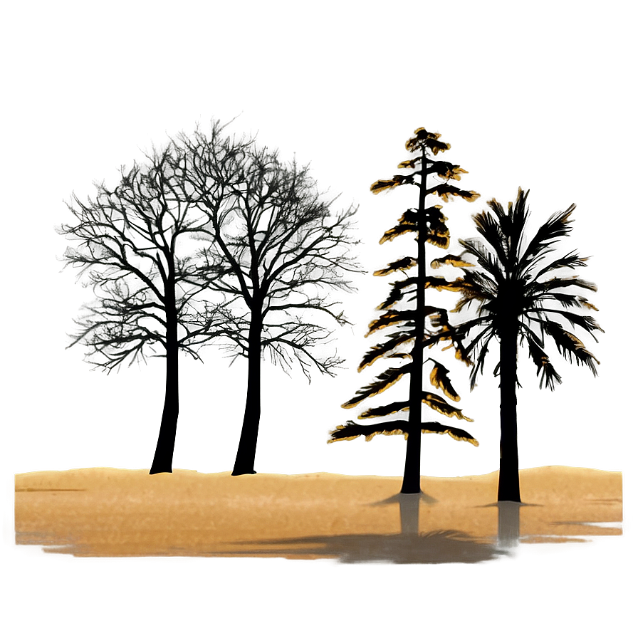 Horizon Trees Silhouette Png 57