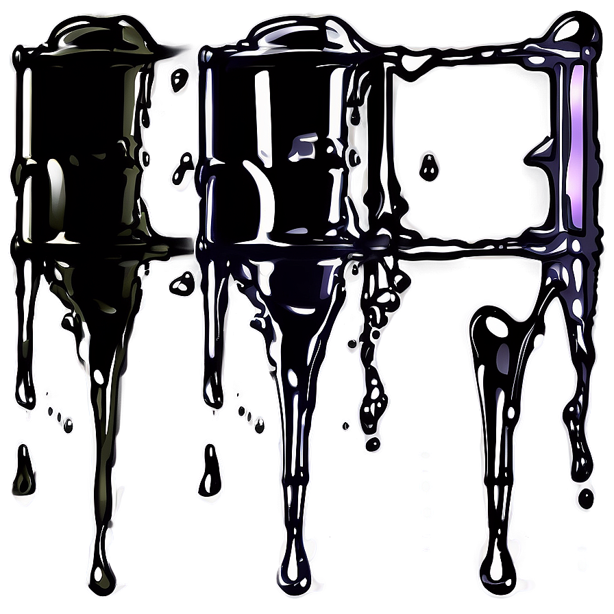 Horizontal Spray Paint Drip Png 06282024