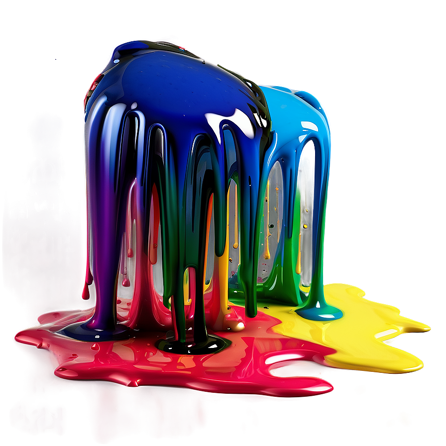 Horizontal Spray Paint Drip Png 06282024