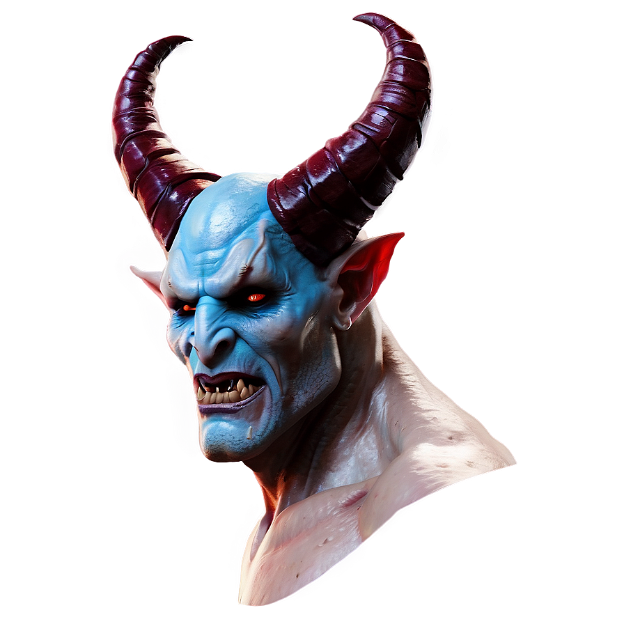 Horned Demon Graphic Png Kof38