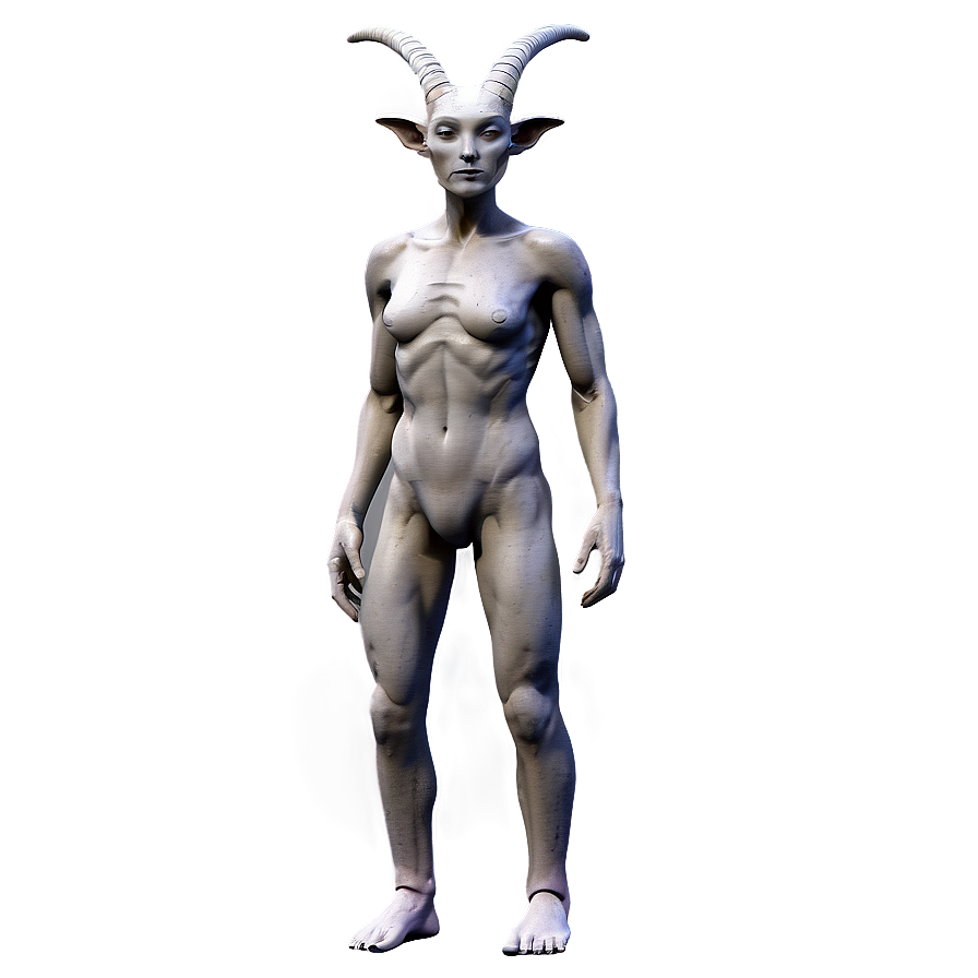 Horned Humanoid Figure Png 13