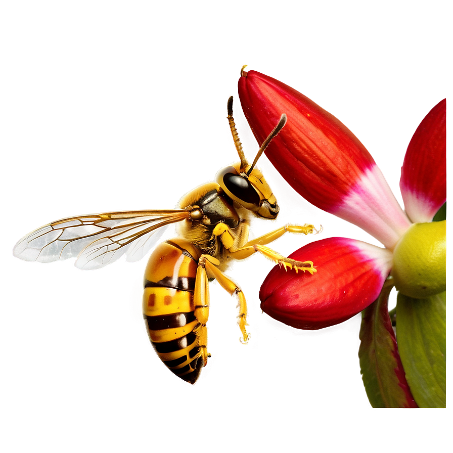 Hornet On Flower Png Qxq3