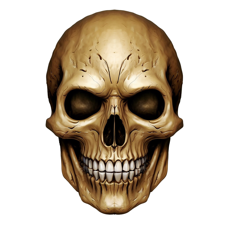 Horror Skull Face Design Png Vrn39