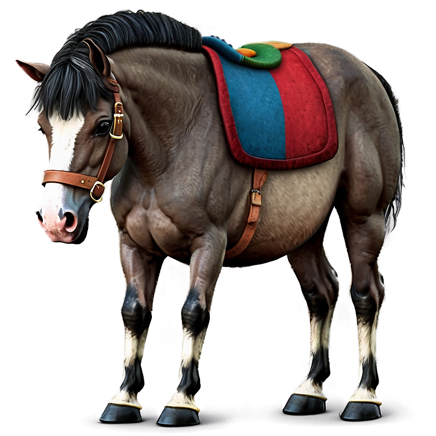 Horse Cartoon Character Png Tdc40