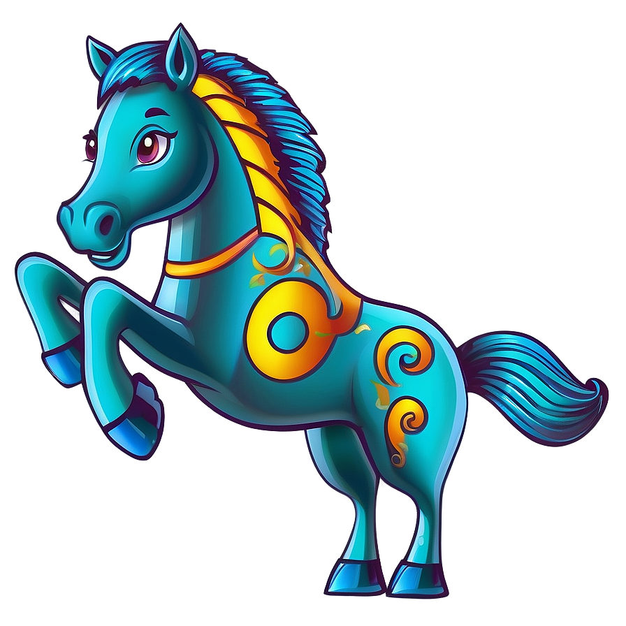 Horse Cartoon Outline Png 06212024