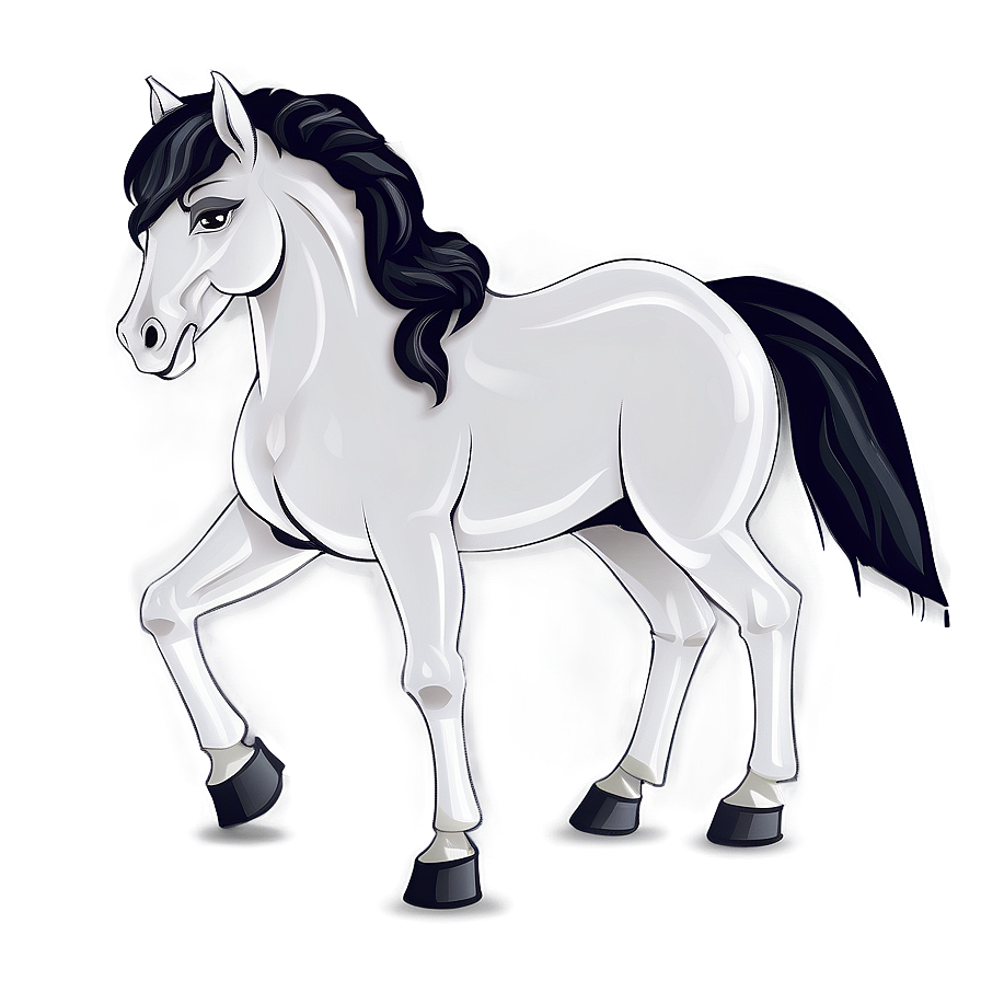 Horse Cartoon Outline Png Gte96