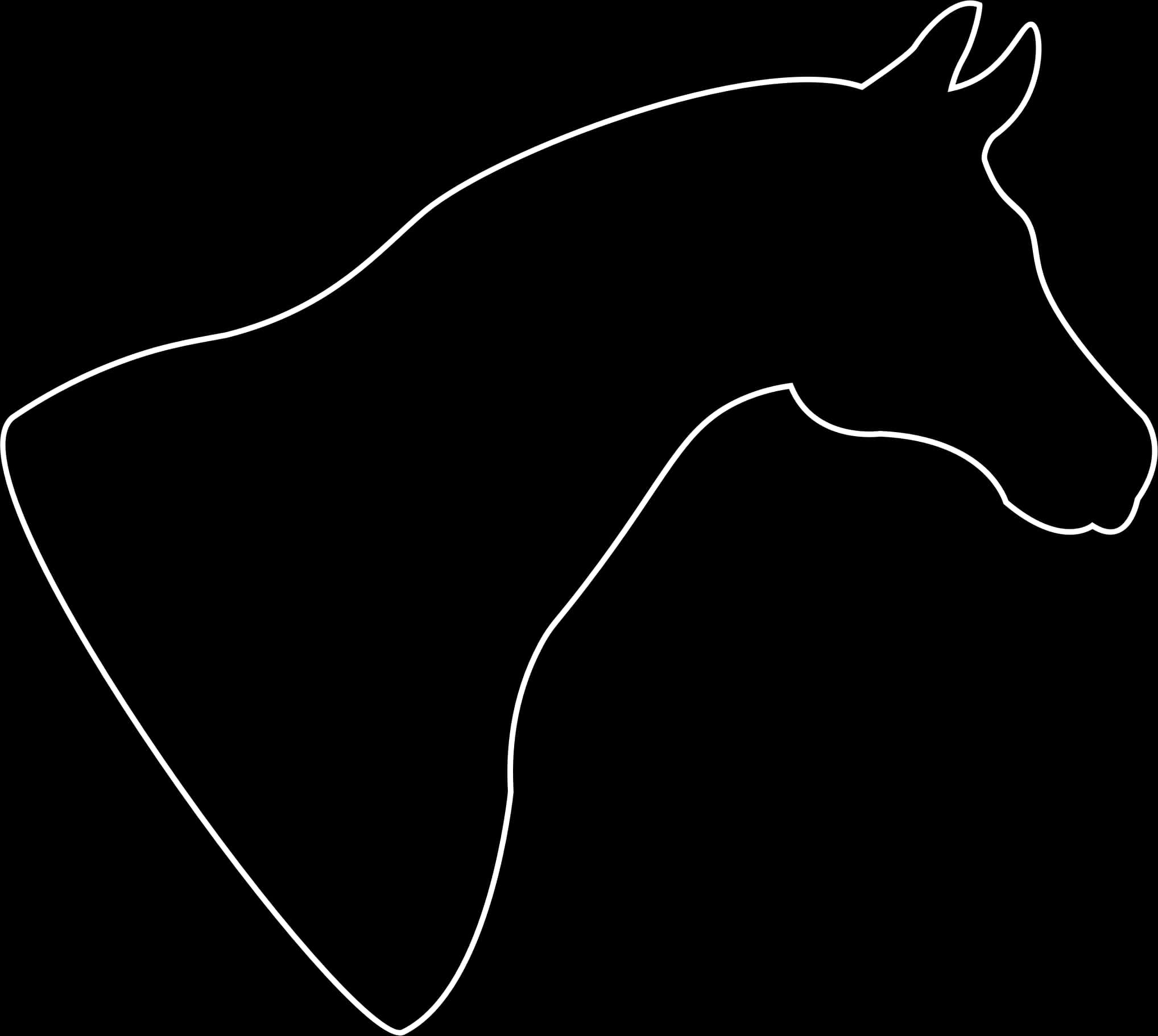 Horse Silhouette Outline