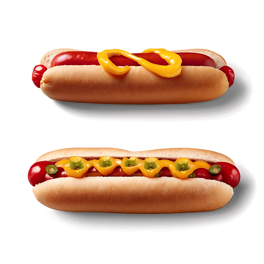 Hot Dog With Peppers Png Eha61