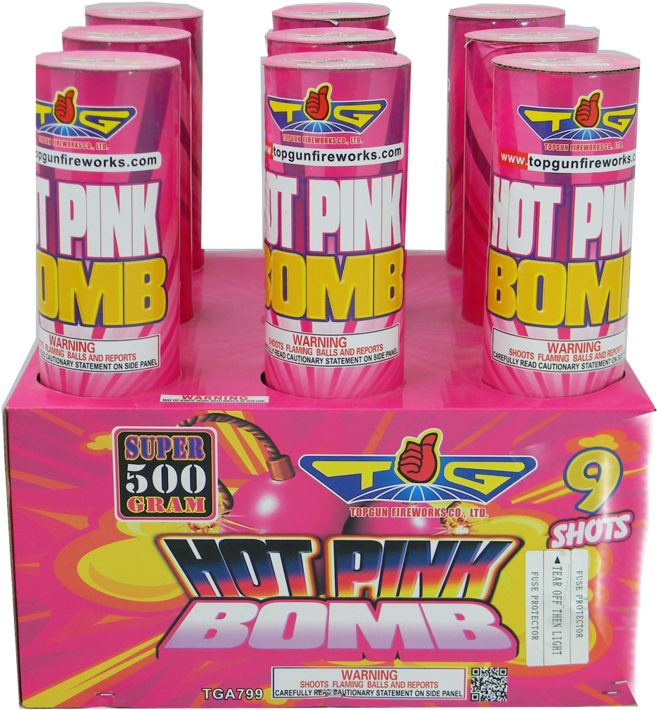 Hot Pink Bomb Fireworks