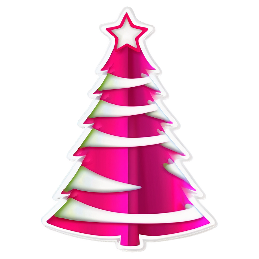 Hot Pink Christmas Tree Png 18