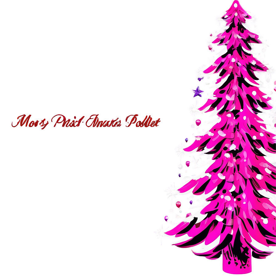 Hot Pink Christmas Tree Png Gvb7