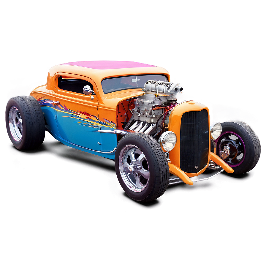 Hot Rod At Sunset Png 06252024