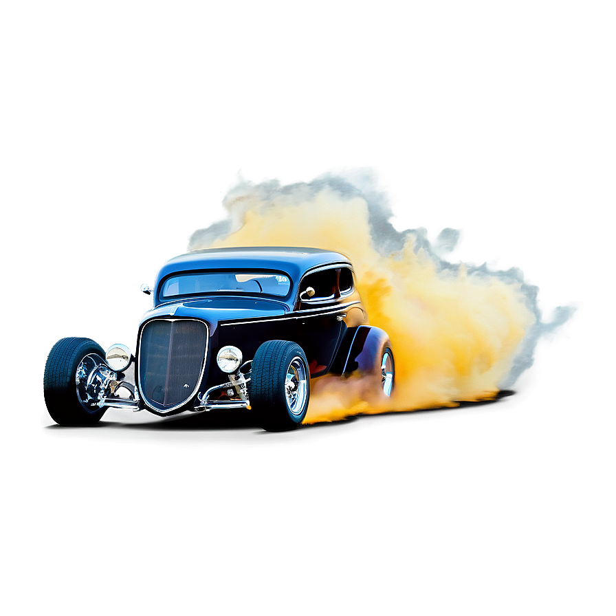 Hot Rod Tire Burnout Png 06252024