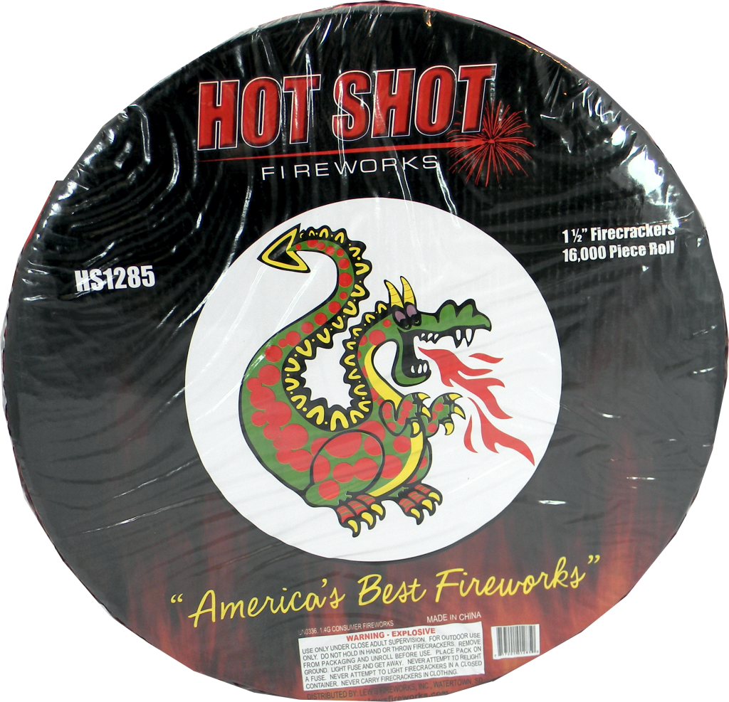 Hot Shot Fireworks Dragon Label