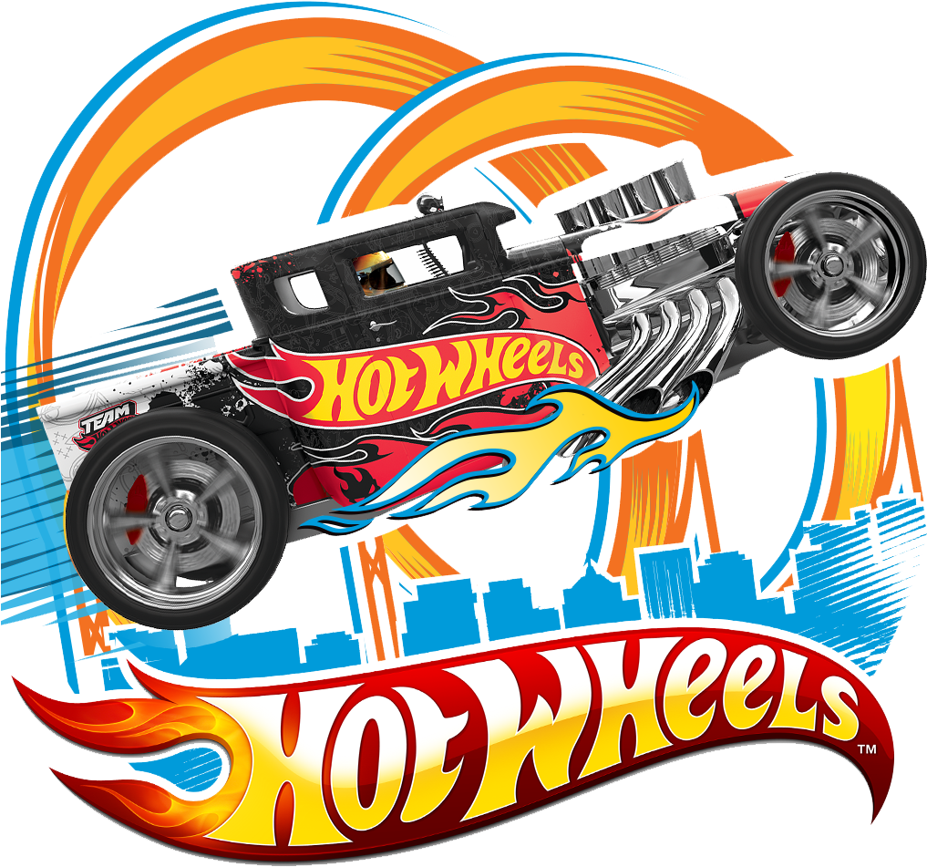 Hot Wheels Flaming Track Illustration