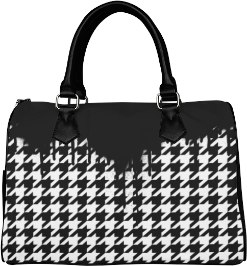 Houndstooth Pattern Handbag