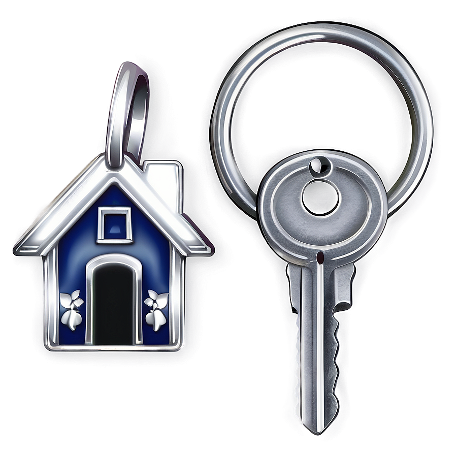 House Key On Ring Png 06292024