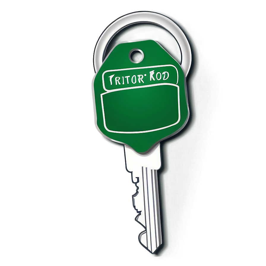 House Key With Label Png Edn61