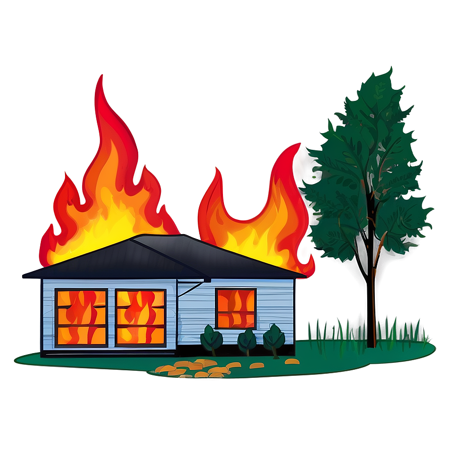 House On Fire Clipart Png 72