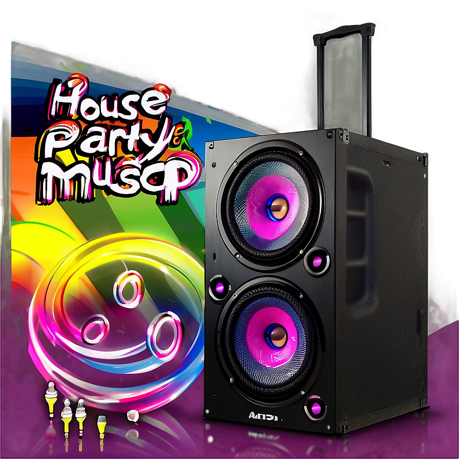 House Party Music Setup Png 06262024