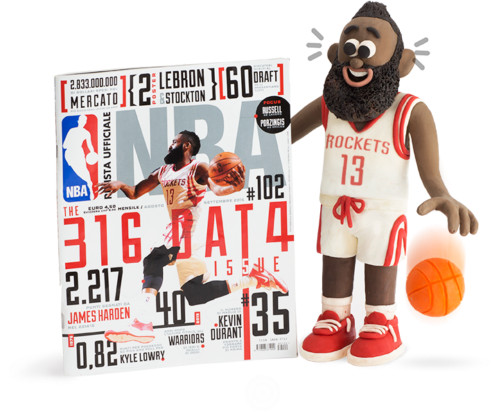 Houston Rockets Mascotand Magazine Cover