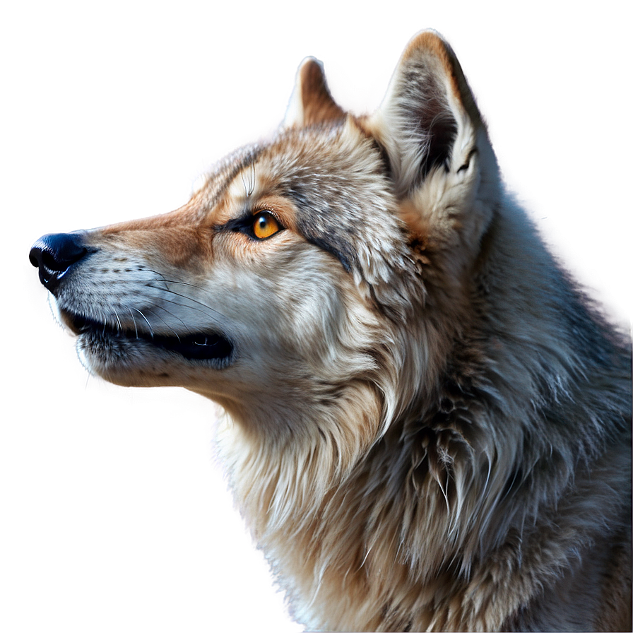 Howling Wolf Head Icon Png 06122024