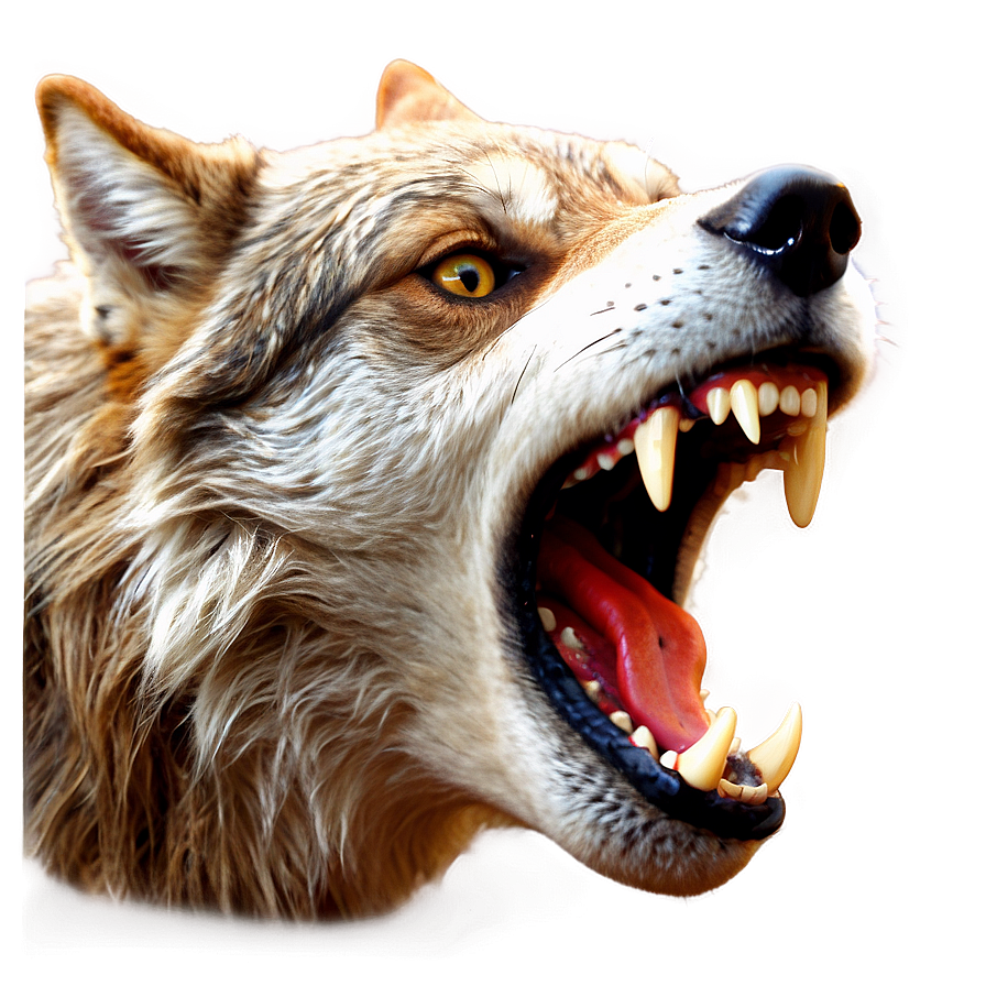 Howling Wolf Head Icon Png 97