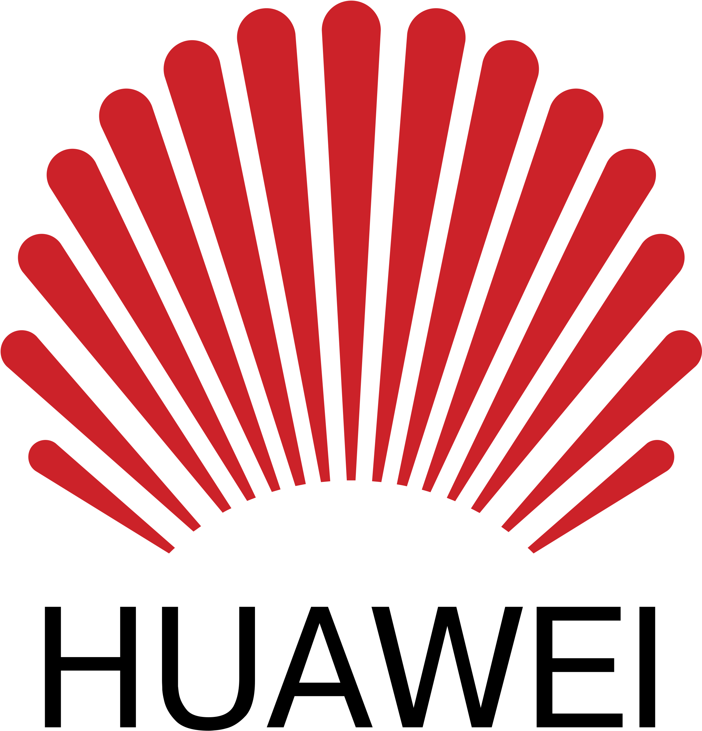 Huawei Logo Red Flower Design