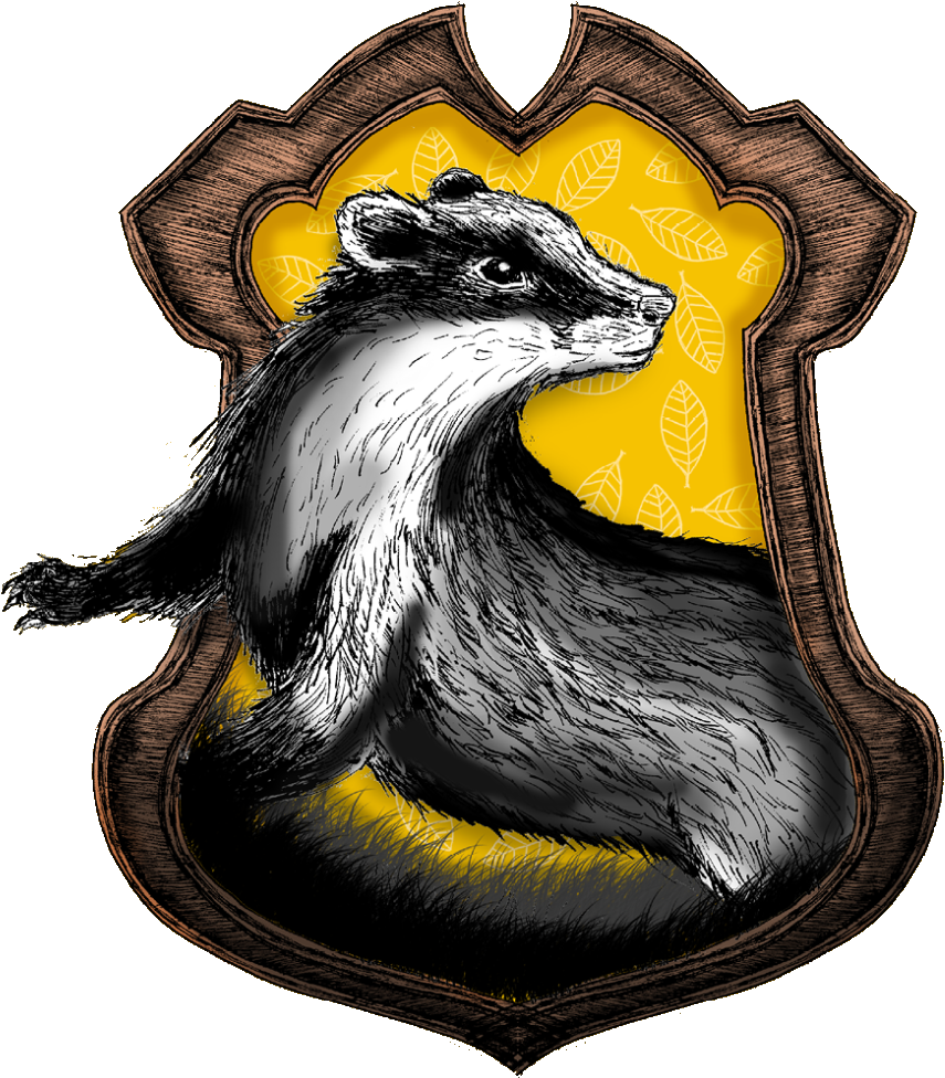 Hufflepuff Badger Crest Art