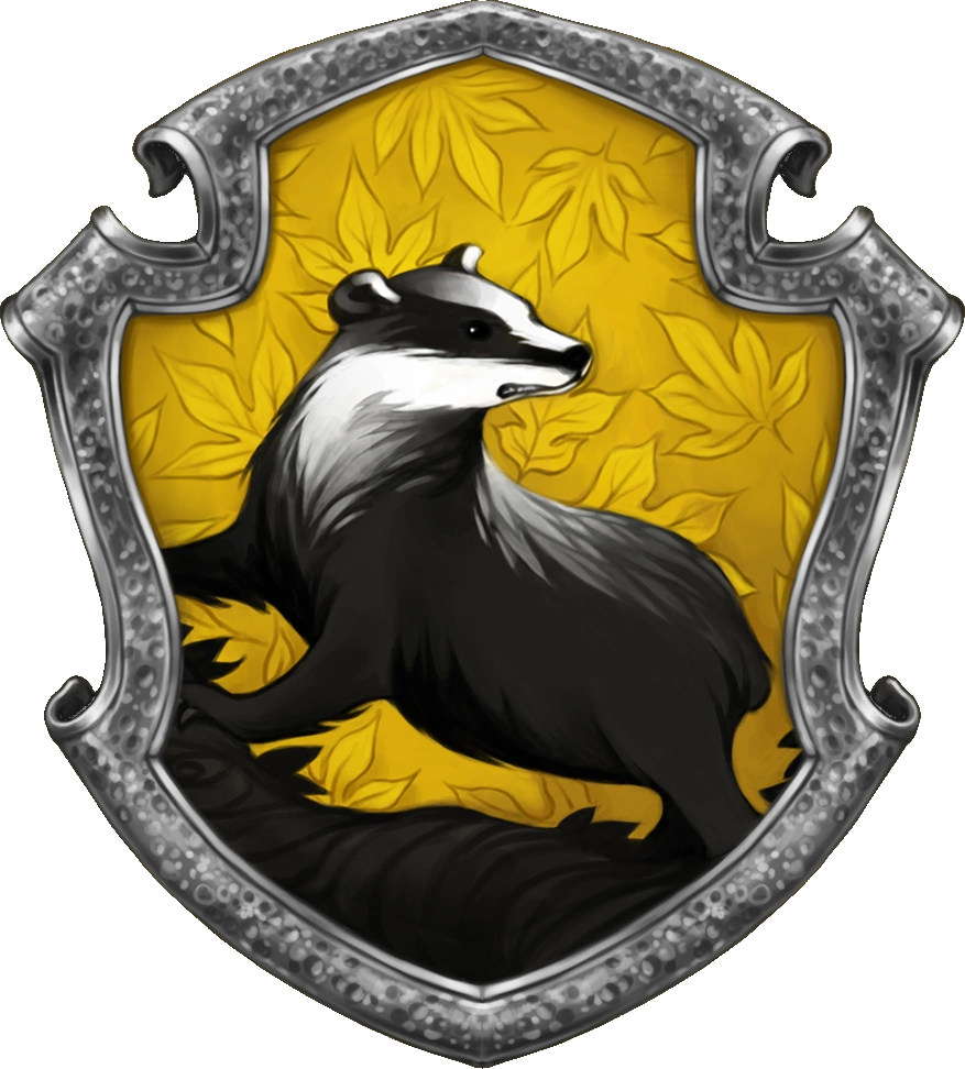 Hufflepuff House Crest Badger