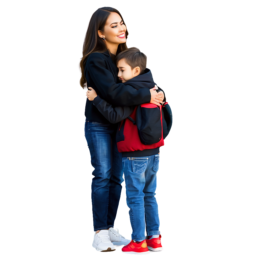 Hugging Mom And Son Png Ofh