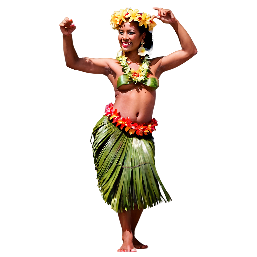 Hula Dancer In Luau Png 06112024