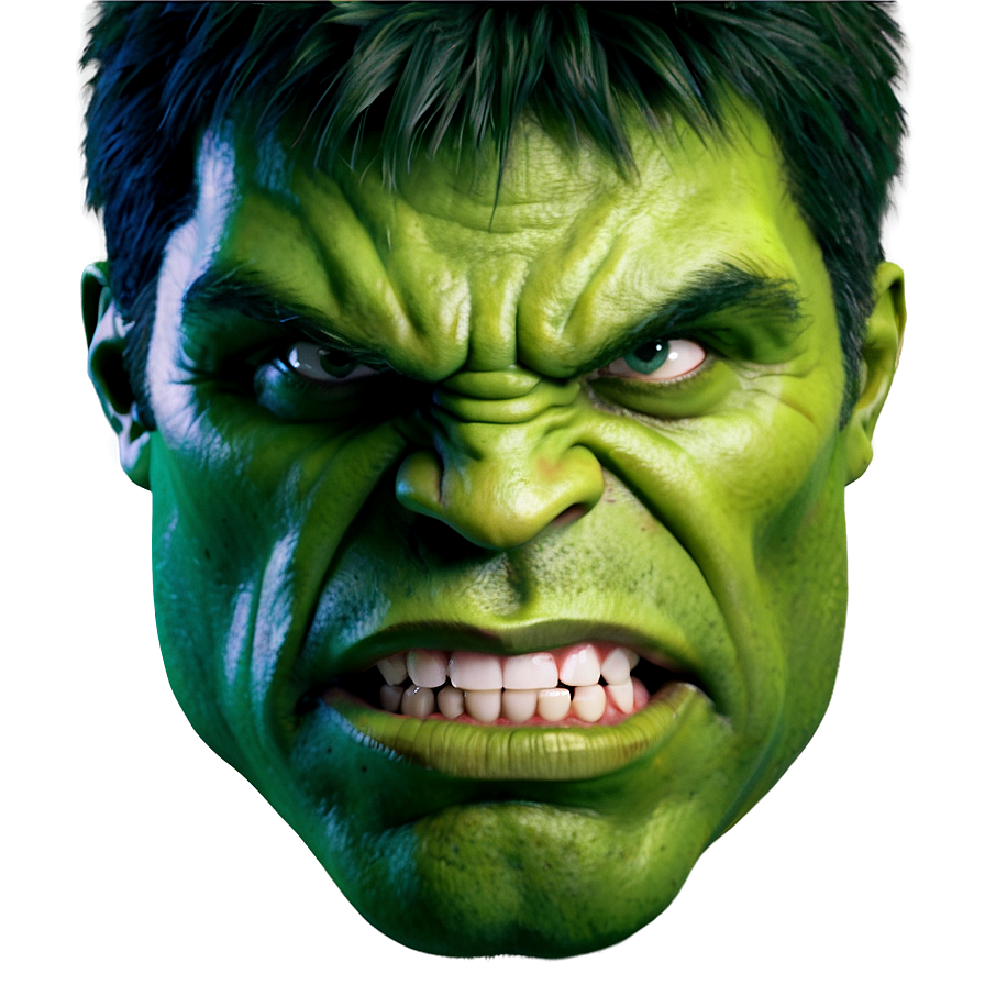 Hulk Face Graphic Png 2